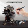 Transon 8pcs Miniature Painting Dry Brush Set with 5 Drybrushes