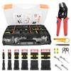 1014pcs 63 Sets,Waterproof Automotive Wire Connectors Kit, 1-6 Pin
