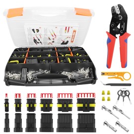 1014pcs 63 Sets,Waterproof Automotive Wire Connectors Kit, 1-6 Pin