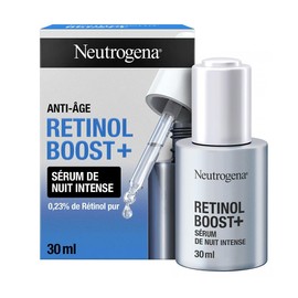 Neutrogena Retinol Boost+ Intensive Anti-Ageing Night Serum (30 ml Bottle with Pipette) - Nourishing Anti-Aging Serum with Retinol - Face Care to Reduce the Appearance of Even Deep Wrinkles