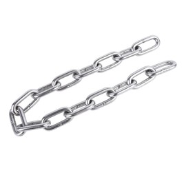 304 Stainless Steel Chain Metal Chain Utility Small Strong Chainlink Metal Decorative Chain for Home Outdoor Camping Hanging Pet Chain Prevention Theft （0.1"Diameter，9.84 ft Long）