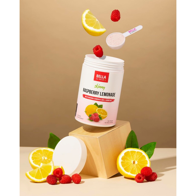 Bella All Natural Skinny Lemonade - Raspberry Flavor, 560g