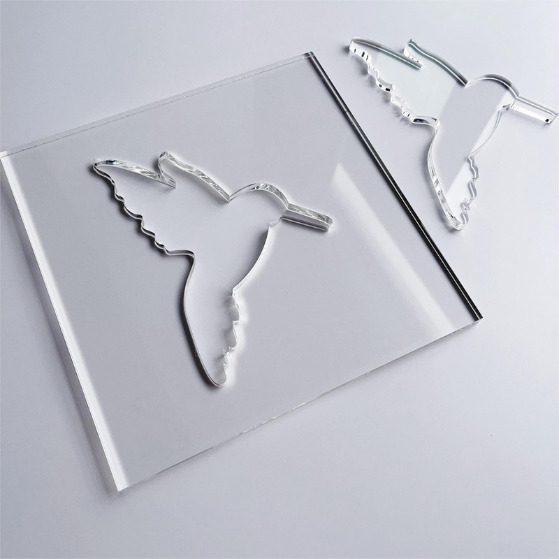 Humming Bird Router Template, Clear Acrylic Template, Router Inlay Template,