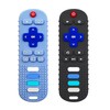 ERSIHUA 2Pcs Silicone Teething Toys, TV Remote Control Shape Teethers