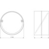 FANTRONIX Circular Connector: 100mm (4 inch Dia.) with Backdraught Shutter