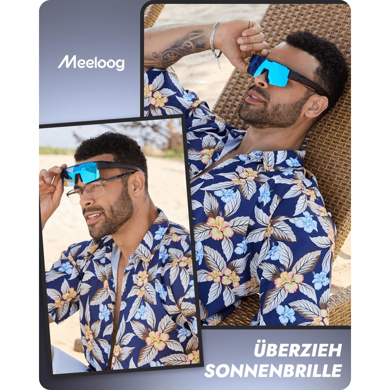 Meeloog Polarised Over Glasses Women Men UV400 for Glasses Wearers