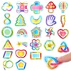 50 Pcs Anxiety Sensory Stickers Calm Stickers Reusable Sensory Strips