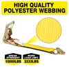 Autofonder Car Tie Down Straps for Trailers-10,000lbs Break Strength-2inx10ft Heavy