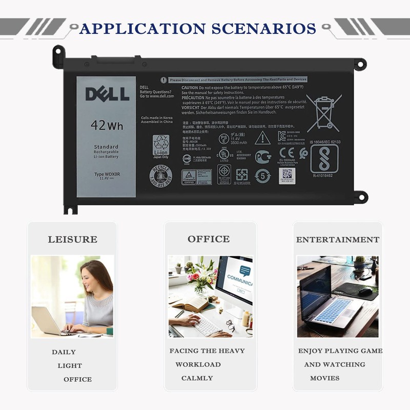 DELL WDX0R Notebook Battery for Dell Inspiron 15 7579 7573