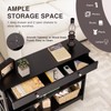LUARANE 3-Tier Console Table, Entryway Table with 2 Open Storage