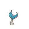Mermaid Tail Embroidered Patch, Adhesive/Sew On