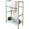 Anthology Spa Asta 4-Bar Towel Rack with Stainless Steel Storage