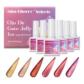 Miss Cherry Gel Semipermanente Efecto Ojo De Gato Jelly Ice