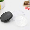 DNHCLL 2PCS 50ML Plastic Empty Clear Make-up Loose Powder Container