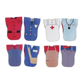 Childcraft Adjustable and Reversible Role Play Vests - Set of 4