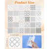 eZAKKA 51 Pack Blue Sashiko Kit with 30 Templates, 9