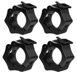 Mirrwin Pack of 2 Barbell Clasps 30 mm and 2 Barbell Clamps 50 mm, Dumbbell Quick Release Barbell Bars Fastener Robust Fitness Accessories for Strength Training & Home Gym