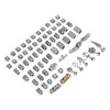 106pcs Dreadlocks Hair Rings Alloy Different Shapes Exquisite Patterns Hair
