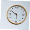 Cabilock Black Walnut Wall Clock Roman Numerals Number Stickers Vintage