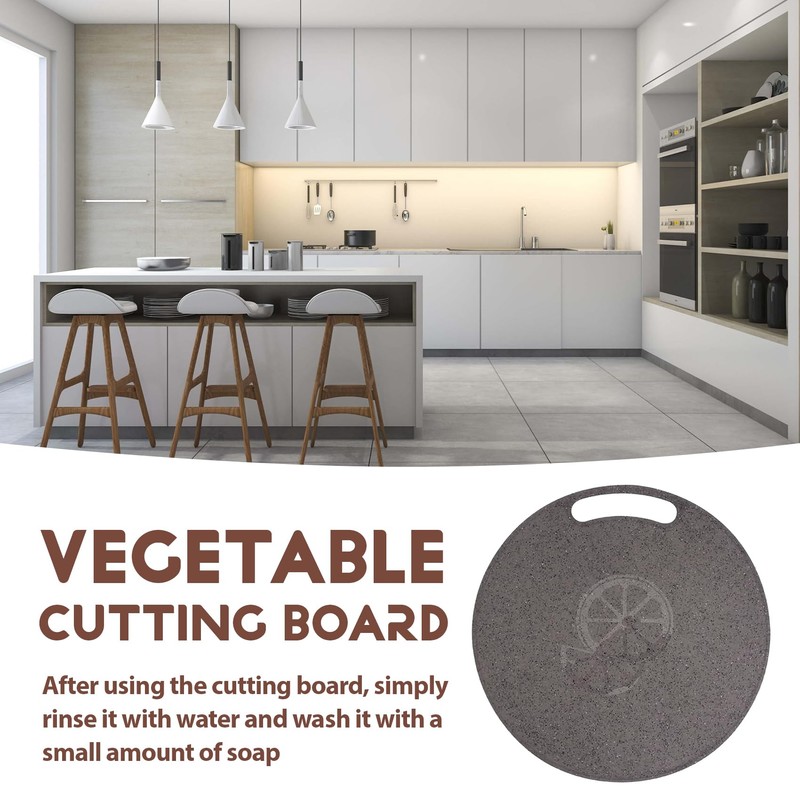 Kopinma Cutting Board Plastic Kitchen Cutting Board Round Baking Board