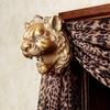 Lion Head Bracket Pair Antique Gold Pair