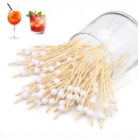 Golf Toothpicks - 100 PCS Golf Themed Toothpicks, 4.72 Inch Golfs Skewers Golf Cocktail Picks, Sports Bamboo Fruit Sandwich Skewer Picks, Golfs Decorative Toothpicks for Appetizers Cocktail Party