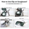 Long Keeper Polarised Sunglasses Clip for Glasses Wearers - Aviator