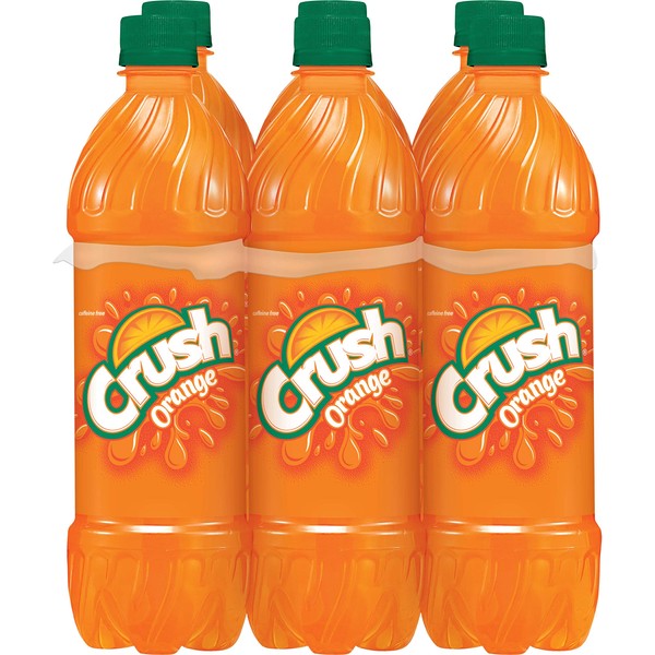 Crush Orange Soda, 16.9oz Bottle (6 Pack)