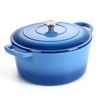 6 Quart Enameled Dutch Oven with Lid, P&P CHEF Cast