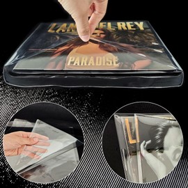 10PCS 12in Thicken PVC Vinyl Record Outer Sleeves - Transparent Vinyl Protective Covers - NOT for Gatefold/Trifold Album