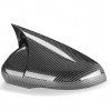 VEHICULOS Direct Replacement Carbon Fiber Mirror Cover Caps For VW