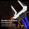 WORKPRO 6-Inch Stubby Adjustable Wrench, 1.5-Inch Extra Wide Jaw Opening