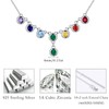 YEESIA 7 Chakra Necklace for Women, 925 Sterling Silver Yoga