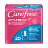 Carefree Acti-Fresh Body Shape Regular to Go Unscented Pantiliners, 20