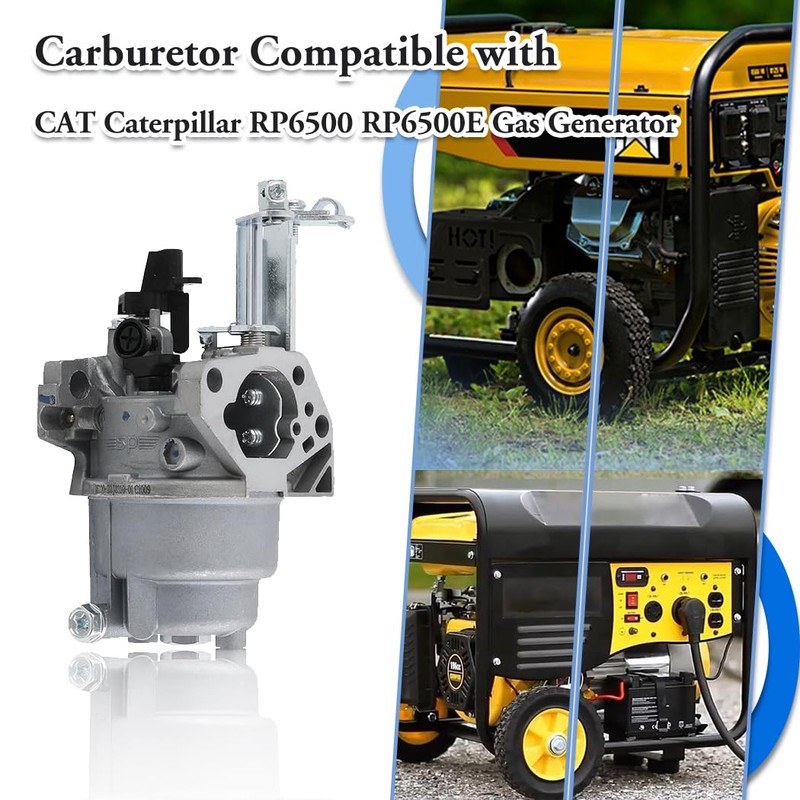 New RP6500 Generator Carburetor Compatible with CAT RP6500 RP6500E 6500