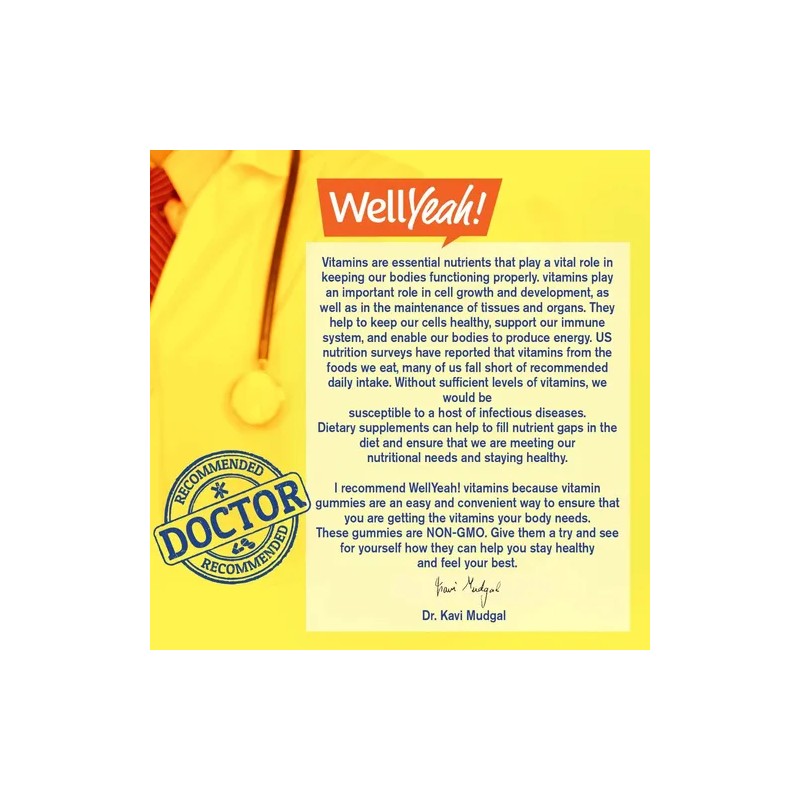 Wellyeah Biotina 10,000 Mcg Gomitas Veganas 2 Pack