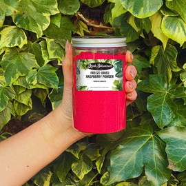 Freeze Dried Raspberry Powder | 100% Natural | 5.2911 OZ | GMO Free | Raspberry Fruit Powder Dust For Baking, Cocktail Garnish, Cooking, Cakes, Icing, Smoothies | 150 Grams | Drink Botanicals Ireland