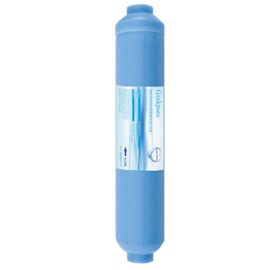 Geekpure 10-inch Inline Deionization DI Replacement Water Filter Cartridge TDS Down to 0 for Reverse Osmosis RO System -1/4”