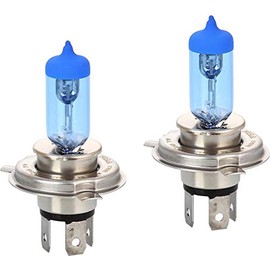 INION 2x H4 12V 55W Gas Halogen Bulbs in Xenon Look Lamps Car Lamp Long Life Bulbs Super White Set with E-mark