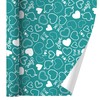GRAPHICS & MORE Cute Hearts Love Pattern on Teal Turquoise