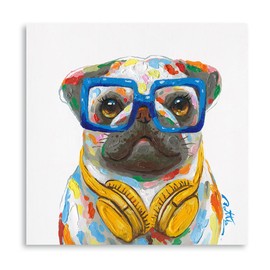 Yidepot Pug French Bulldog Wall Art