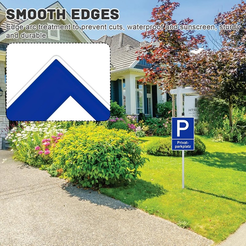 Pack of 2 Private Parking Sign with Posts with 90