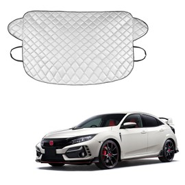 Honda Civic Type R FL5 6th Generation Car Windshield Cover R4.9~/Honda Vezel RV3 RV4 RV5 RV6 R3.4~/Honda Insight ZE4 Series H30.12~ 4 Layer Construction Ultra Thick Blackout Thermal Insulated Blocks