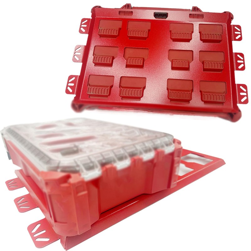 Mounting Plate Compatible with Milwaukee Packout, 100 Lbs, Stainless Steel