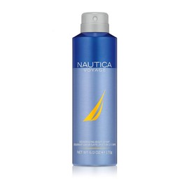 Nautica Nautica Voyage Deo Body Spray 6 fl oz (Pack of 1), Notes of Apple, Cedarwood, Mimosa, Men's Fragrance, Long Lasting, Everyday Fragrance