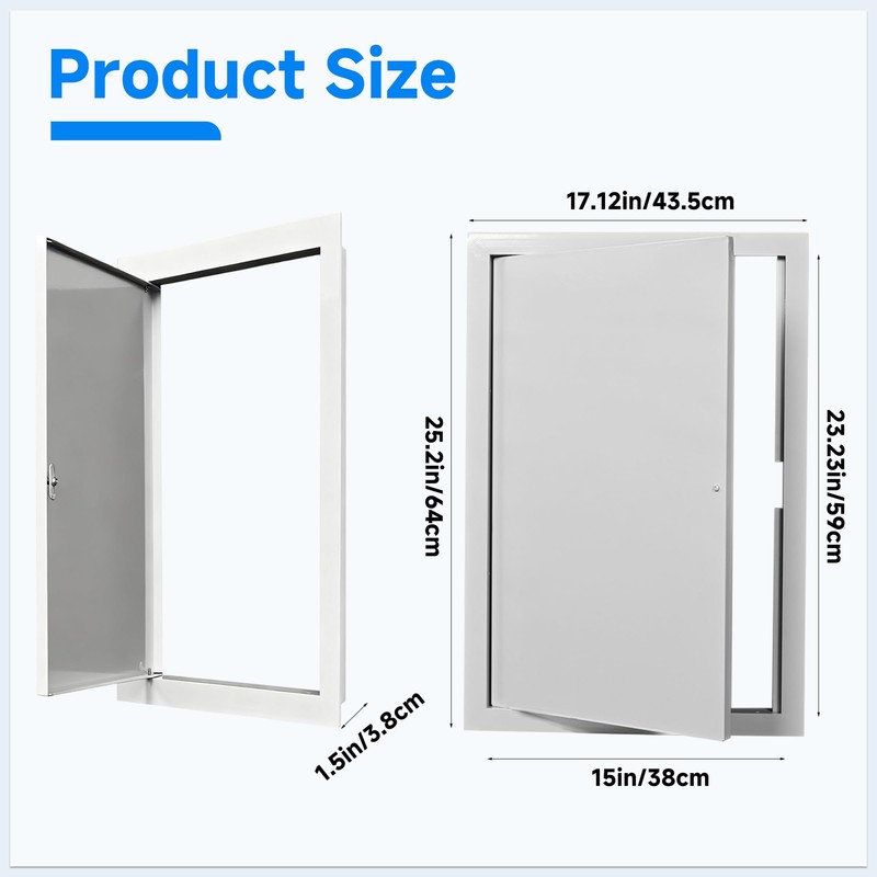 awagas Thicken 1mm 16 x 24 Access Panel for Drywall,
