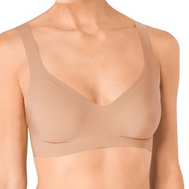 Sloggi Women's Zero Feel Bralette Ex Bustier, Opaque, Cognac