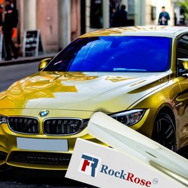 RockRose Azure Horizon Chameleon Window Tint for Cars, Color Window Tint Film; Heat Rejection & UV Block for Privacy and Sun Protection, 85% VLT (Deep Blue, 40 in x 5FT)
