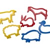 Strong Plastic Cookie/Dough Cutters - Pack of 6 Animal Shapes