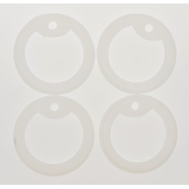 Yippo Accessories Clear Silicone Military Army Navy Air Force USMC Dog Tags Rubber Silencers - Pack of 4